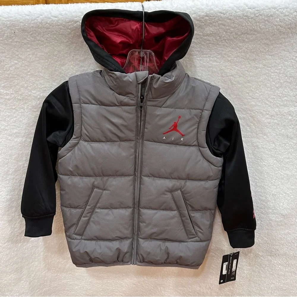 Boys Grey Nike Air Jordan Jacket